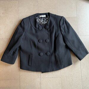 Vintage Tahari Arthur S. Levine Wool Retro Black Jacket/Blazer-Sz. 16W